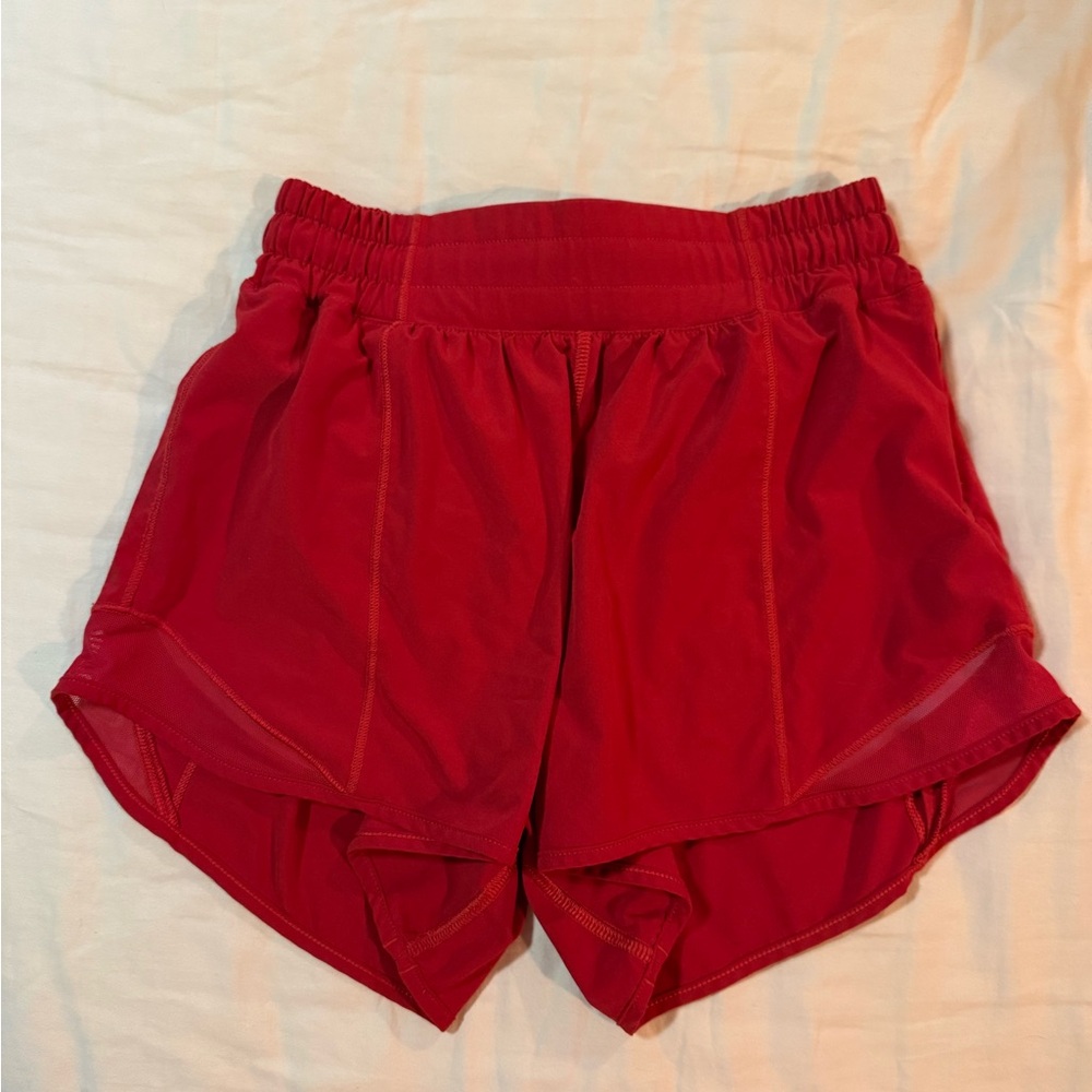 Lululemon Athletica Red Athletic Shorts Lightweight Performance